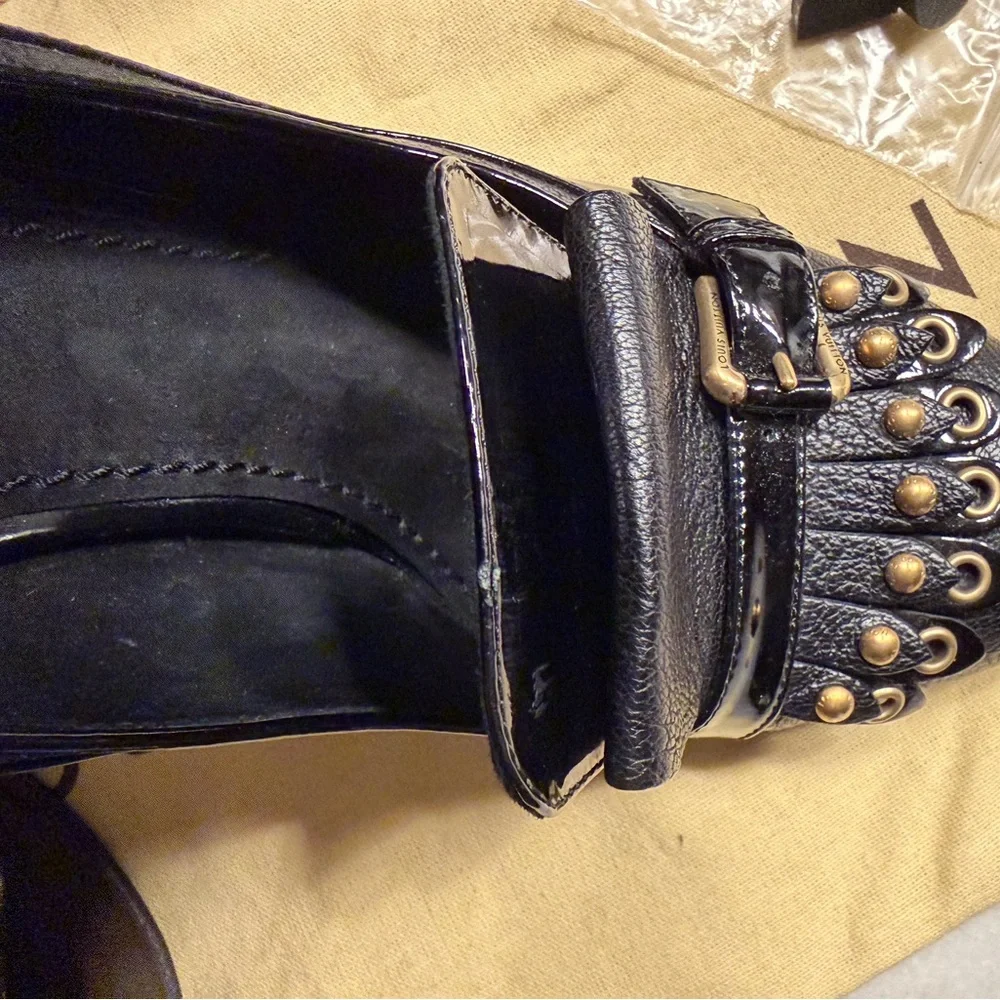 Vintage Louis Vuitton Black Heels- AUTHETICATED - Picture 9 of 15